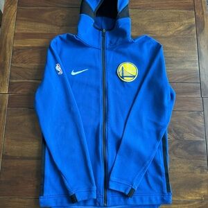 Nike Dri-Fit Golden State Warriors warm up full zip hoodie, size medium